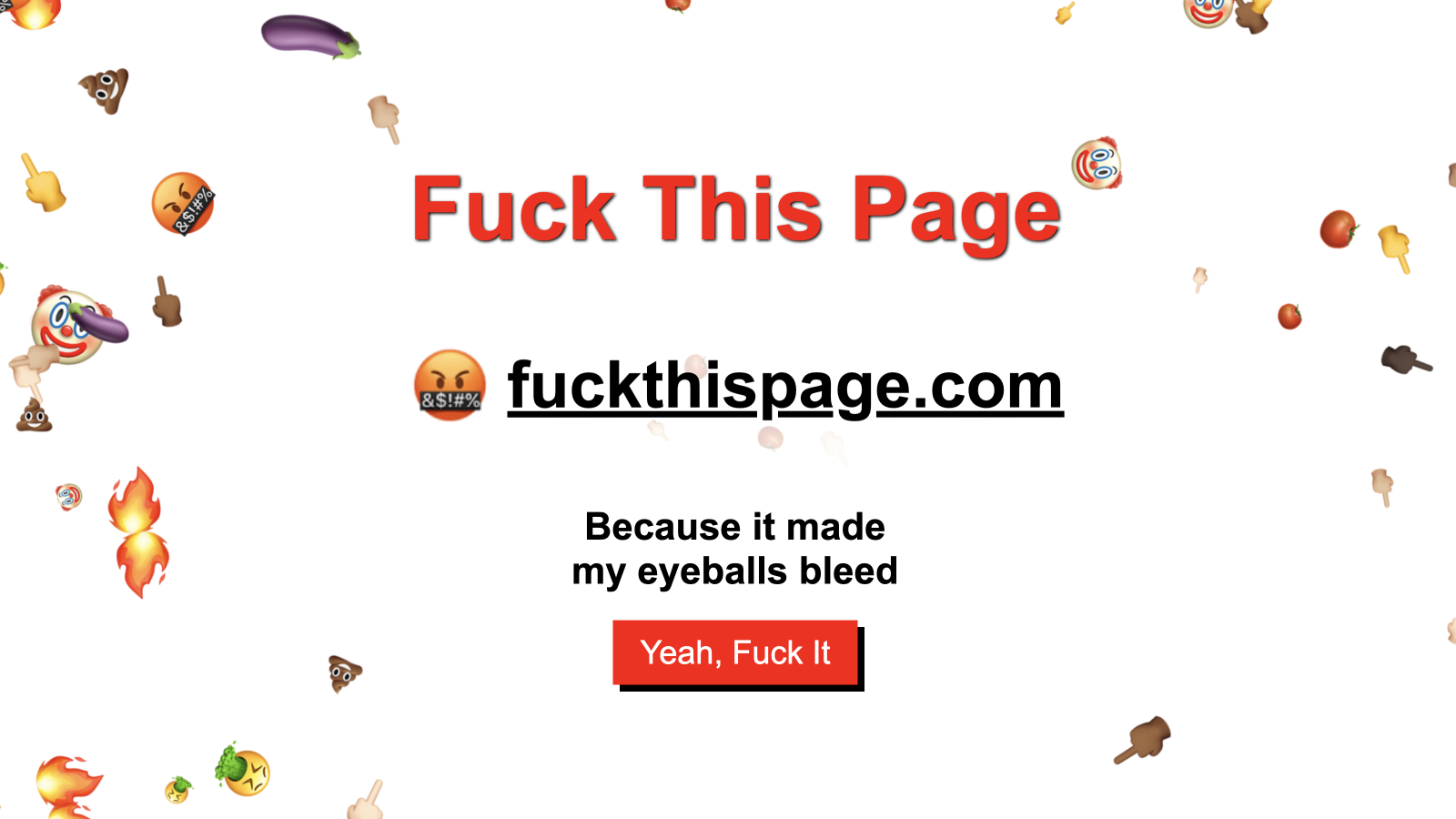 Show HN: Screw This Page – Take revenge on any website you dislike